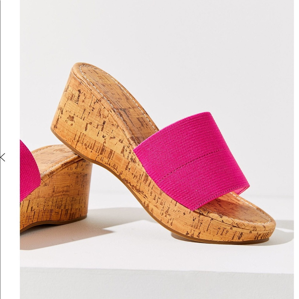 NWT Urban Outfitters Heather Wedge Sandals Size 9 - Picture 8 of 8
